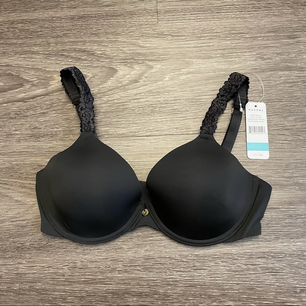 Brand New Natori Black Bra 32C